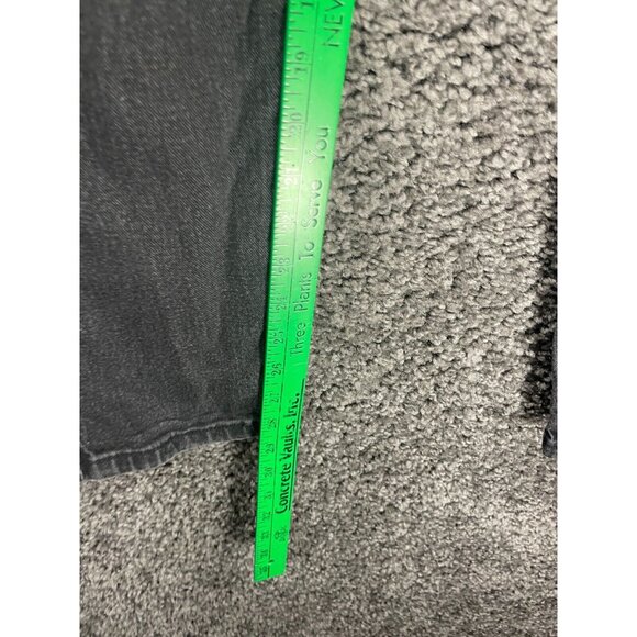 Vtg Lee Jeans Womens 6 Medium Charcoal Gray Relaxed-Fit Side Elastic Tapered Leg - Picture 14 of 16